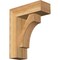 Ekena Millwork Westlake Block Rough Sawn Bracket w/ Offset Brace, Western Red Cedar, 6"W x 16"D x 20"H BKT0604X16X20WTL05RWR - alternate 1